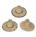 Beach Hat Straw W Rim 58cm